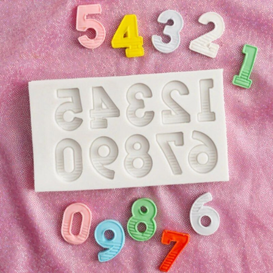 0-9 Digits Fondant Mould