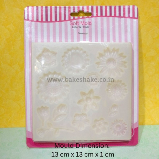 Transparent Silicone 14 Cavity Flowers Mould