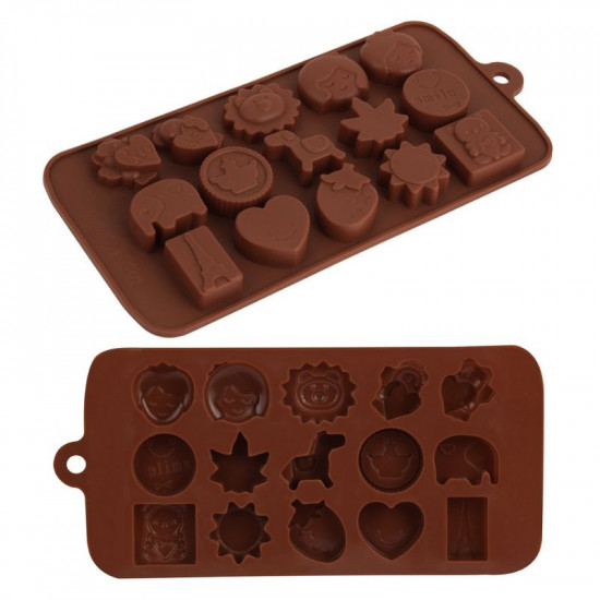 15 cavity diy silicone chocolate molds