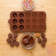 15 Cavity Flower Shape Silicone Chocolate Mould