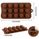 15 Cavity Flower Shape Silicone Chocolate Mould