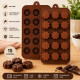 15 Cavity Flower Shape Silicone Chocolate Mould