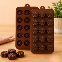 15 Cavity Flower Shape Silicone Chocolate Mould