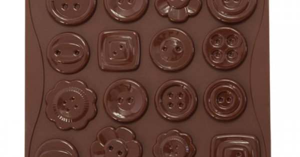 16 Cavity Buttons Silicone Chocolate Mould