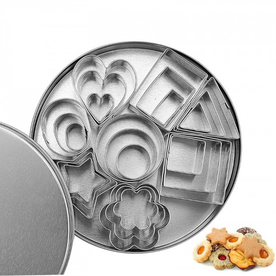 24 Pieces Cookie Cutters Set (Assorted Sizes) 24 Pieces Cookie Cutters Set (Assorted Sizes)