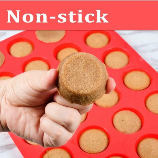 24 Cavity Silicone Muffin / Cupcake Mould