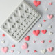 25 Cavity Heart Shape Silicone Mould