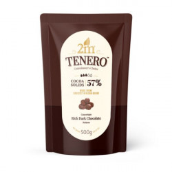 2M Tenero Rich Dark Chocolate Buttons (57% Cocoa) - 500g