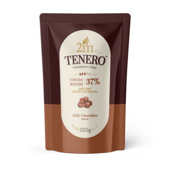 2M Tenero Milk Chocolate Buttons (37% Cocoa) - 500g