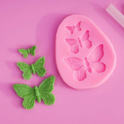 3 Cavity Butterfly Fondant Mould