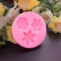 Snowflakes 3 Cavity Fondant Mould