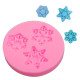 Snowflakes 3 Cavity Fondant Mould Snowflakes 3 Cavity Fondant Mould