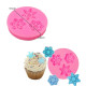 Snowflakes 3 Cavity Fondant Mould Snowflakes 3 Cavity Fondant Mould