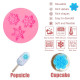Snowflakes 3 Cavity Fondant Mould Snowflakes 3 Cavity Fondant Mould
