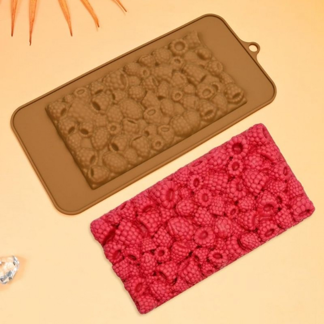 Chocolate Bar Silicone Mould - 3D Raspberry