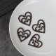 Silicone Chocolate Garnishing Mould - 3 Hearts