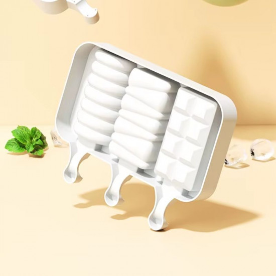 3 in 1 Silicone Popsicle Mould with Sticks