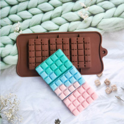 Chocolate Bar Silicone Mould - 3 in 1 Rectangular Shape