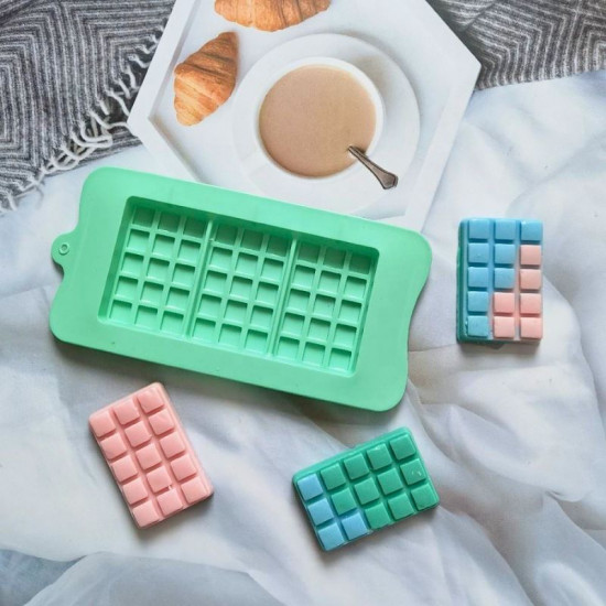 Chocolate Bar Silicone Mould - 3 in 1 Rectangular Shape Chocolate Bar Silicone Mould - 3 in 1 Rectangular Shape