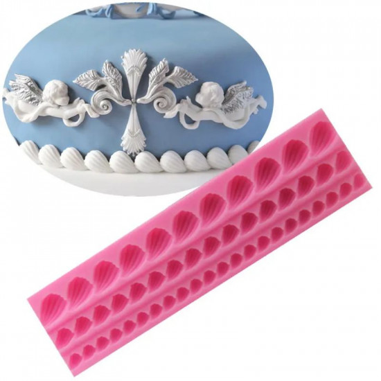 3 Strings Shells Fondant Mould 3 Strings Shells Fondant Mould