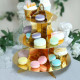 3-Tier Cupcake Stand Glitter Gold