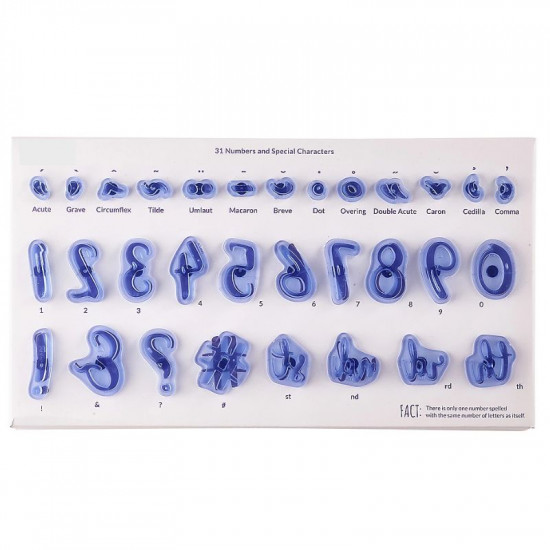 31 Pieces Numbers and Symbols Stamp Set