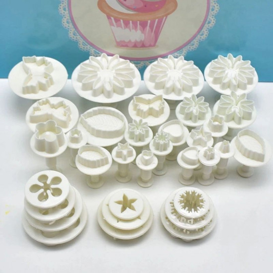 10 Styles Plunger Cutter Set of 33 Pieces