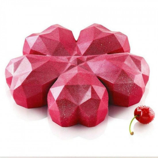 8 Grid 3D Diamond Love Heart Shape for DIY Cake Mousse Dessert Candy  Fondant Cupcake Cheesecake Cake Chocolate Silicone Mold - China Silicone  Mold and Silicone Mould price | Made-in-China.com