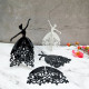 Dancing Girl Silhouette Acrylic Cake Topper - Black