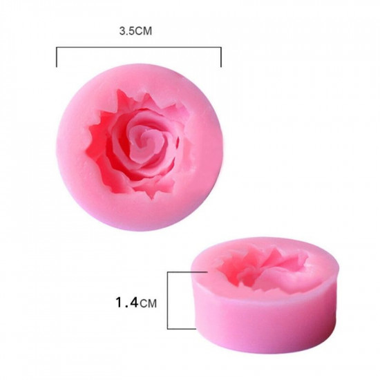 3D Rose Flower Fondant Mould