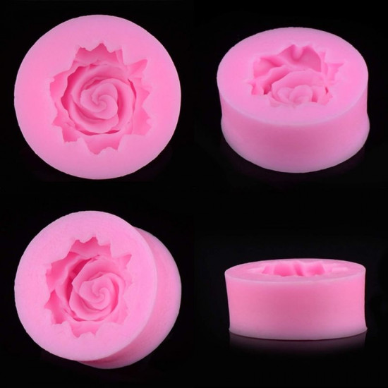 3D Rose Flower Fondant Mould