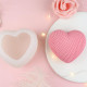 3D Woven Heart Silicone Mould for Candy, Candle, Soap, Lotion Bar, Fondant, Ice Cube