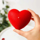 3D Woven Heart Silicone Mould for Candy, Candle, Soap, Lotion Bar, Fondant, Ice Cube