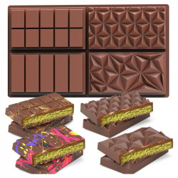 4 in 1 Kunafa Chocolate Bar Deep Silicone Mould