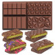 4 in 1 Kunafa Chocolate Bar Deep Silicone Mould 4 in 1 Kunafa Chocolate Bar Deep Silicone Mould
