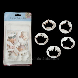 Crown Shape Fondant Cookie Cutter (Set of 5)