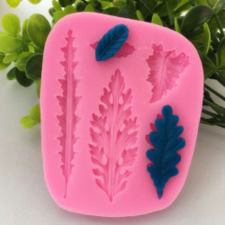 5-in-1 Leaves Fondant Mould