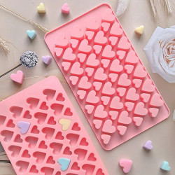 Mini Hearts 2 Sizes 56 Cavity Silicone Chocolate Mould