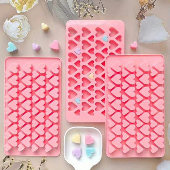 Mini Hearts 2 Sizes 56 Cavity Silicone Chocolate Mould Mini Hearts 2 Sizes 56 Cavity Silicone Chocolate Mould