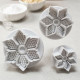 6 Petal Flower Embossing Plunger Cutter Set of 3