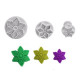 6 Petal Flower Embossing Plunger Cutter Set of 3