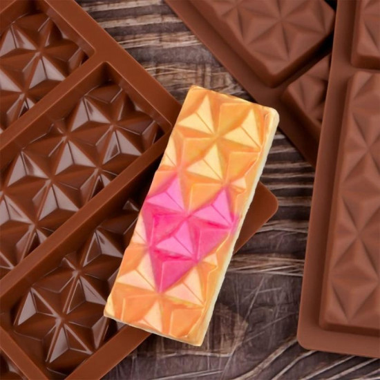 6 in 1 Diamond Shape Chocolate Bar Mould