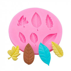 Assorted Leaves 6-in-1 Fondant Mould
