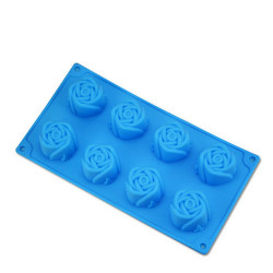 Rose Shape 8 Cavity Silicone Mould