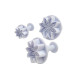 8 Petal Dotted Flower Plunger Cutter Set of 3