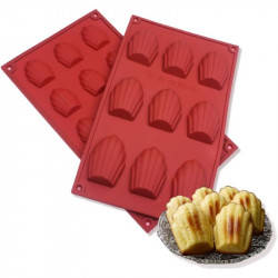 9 Cavity Madeleine Shell Silicone Mould