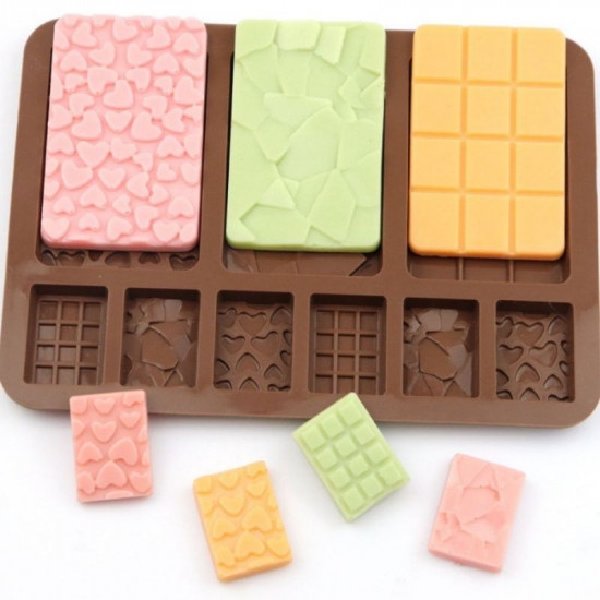 Assorted Bar 9 Cavity Silicone Chocolate Mould