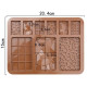 Assorted Bar 9 Cavity Silicone Chocolate Mould