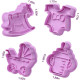 Baby Shower Plunger Cutter Set of 4 Pieces