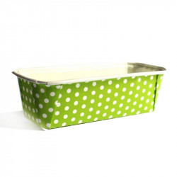 Green White Polka Dots Bake And Serve Plumpy Cake Mould